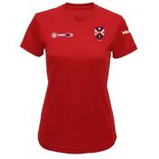 McKvr Queens Hurling Performance Tee - Womens - Fire Red image