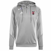 adidas Club Queens Ladies Football Tiro 24 Training Hoodie - Adult - Grey image