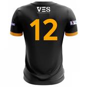 McKvr Ramor UTD GFC Numbered Playing Jersey - Youth - Black/Amber