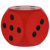 Active Play Coated 160mm Foam Dice - Red