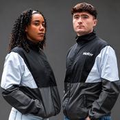 McKvr Retro Shell Full Zip Jacket - Adult - Charcoal/Black/White image