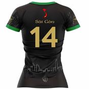 McKvr Saigon Gaels GAA Numbered Home Jersey - Womens - Black image