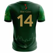 McKvr Saigon Gaels GAA Numbered Away Jersey - Youth - Green image