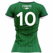 McKvr Shane O'Neills Camlough Numbered GAA Playing Jersey - Womens - Green/Navy image
