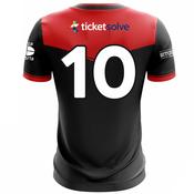McKvr Sitges GAA Numbered Playing Jersey - Adult - Black/Red image