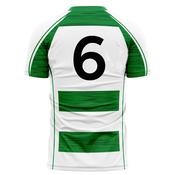 McKvr St Fechins GAA Numbered Home Jersey - Youth - Green/White image