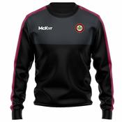 McKvr St Ronans College Sweat Top - Adult - Black/Maroon image