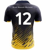 McKvr St. Michael's N.S Numbered Playing Jersey - Adult - Navy/Saffron image