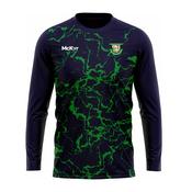 McKvr St Fechins GAA Long Sleeve Tech Top - Womens - Navy/Green