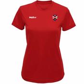 McKvr Queens Athletics Performance Tee - Womens - Fire Red