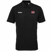 McKvr Queens Athletics Panelled Polo Top - Adult - Black