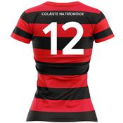 McKvr Trinity College Dublin Numbered GAA Home Jersey - Womens - Red/Black image