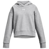 Under Armour Rival Fleece - Girls - Mod Grey Light Heather/White image