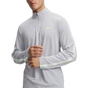Under Armour Tech Taping 1/4 Zip Training Top - Mens - Mod Grey/Lumos Lime image
