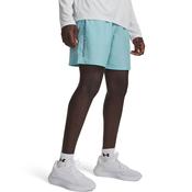 Under Armour Woven Woodmark Shorts - Mens - Blue Haze/Black image