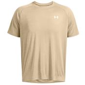 Under Armour Tech Textured Short Sleeve Tee - Mens - City Khaki/White