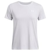 Under Armour Tech Textured Short Sleeve Tee - Womens - Halo Grey/White image