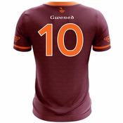 McKvr Gwened Vannes GAA Numbered Outfield Jersey - Youth - Maroon/Orange image