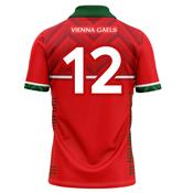 McKvr Vienna Gaels LGFA Numbered Outfield Jersey - Adult - Red Player Fit image