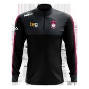 McKvr Westmeath GAA Edge 1/4 Zip Top - Youth - Black/Charcoal/Maroon