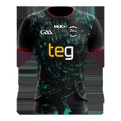 McKvr Westmeath GAA Training Jersey - Adult - Black/Turq Player Fit
