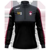 McKvr Westmeath GAA Edge 1/4 Zip Top - Womens - Black/Charcoal/Maroon
