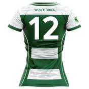 McKvr Wolfe Tones Rounders Numbered Playing Jersey - Womens - White/Green image