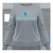 McKvr Clifford Sweat Top - Womens - Grey/Turq