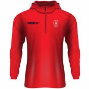 McKvr Cuala GAA Boost Plus 1/4 Zip Hooded Jacket - Youth - Red