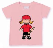 The GAA Store Down Baby Mascot Tee - Girls - Camogie - Pale Pink