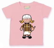 The GAA Store Kilkenny Baby Mascot Tee - Girls - Camogie - Pale Pink