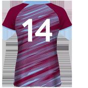 McKvr Ibane Ladies, Cork Numbered Match Jersey - Womens - Maroon image