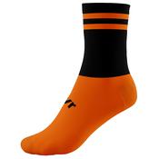McKvr Pro Mid 2 Bar Socks - Youth - Black/Fluo Orange/Fluo Orange image