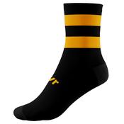 McKvr Pro Mid Hooped Socks - Youth - Black/Amber image