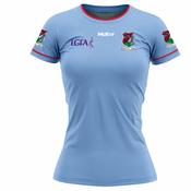 McKvr Monivea Abbey LGFA Away Jersey - Womens - Sky/Red image