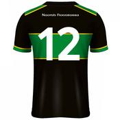 McKvr Naomh Fionnbarra &amp; St Anne's GFG Numbered Away Jersey - Adult - Black/Green image