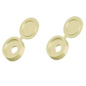 Double Screw Caps Beige 25pcs