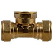 Compression 330 3/4x3/4x1/2" Female Tee CxCxF.I image