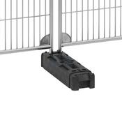 Rubber Fence Foot - 120 mm x 770 mm / Black