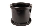Black Soil Double Socket Coupler - 110mm 