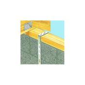 Bat Metalwork Vertical Restraint Standard Strap with 1 Bent - 900 mm