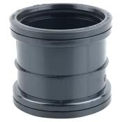 Black Soil Double Socket Repair Coupler - 110mm 