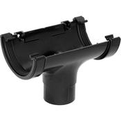 Running Outlet Half Round - Black