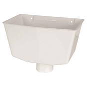 Hopper Head Square To Round - White