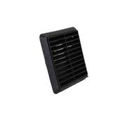 Wall Vent Square Louvre With Fly Screen 100mm - Black 