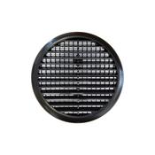 Louvre Vent Round 100mm Black