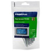 Rawlplug Flat Screen TV Kit - 8 mm x 100 mm / 6 pcs.