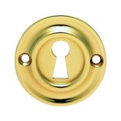 Small Victorian Escutcheon - Polished Brass