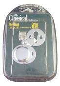 Victorian Open &amp; Closed Escutcheon - Polished Chrome