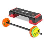 Hit Fitness 20kg Pump Set &amp; Reebok Step
